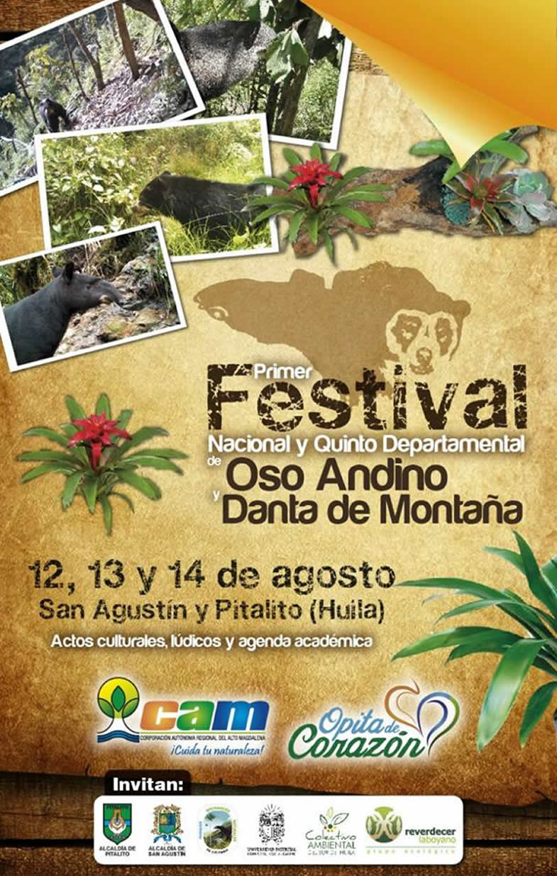 Huila sede del Primer Festival Nacional de Oso Andino y Danta de MontaNa 2